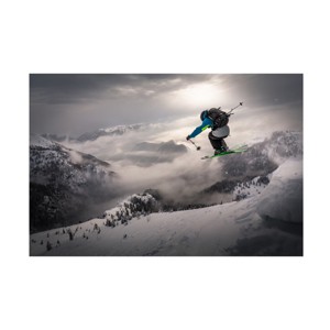 Trademark Fine Art -Sandi Bertoncelj 'Backcountry Skiing' Canvas Art - 1 of 4