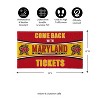 Evergreen Come Back with Tickets University of Maryland 28" x 16" Woven PVC Indoor Outdoor Doormat - 2 of 4