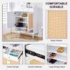 NicBex 4-Tier Shoe Cabinet with 2 Doors,Rattan Shoe Organizer with 2 Drawers for Entryway,Hallway,Living Room - 4 of 4