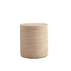 Modern Round End Table with Marble Pattern, Side Table for Sofa, No-Assembly Accent Side Table for Living Room or Small Spaces–The Pop Home - 3 of 4