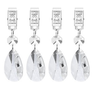 Unique Bargains Metal Outdoor Garden Decorative Tablecloth Weight Clips 4 Pcs - 1 of 4