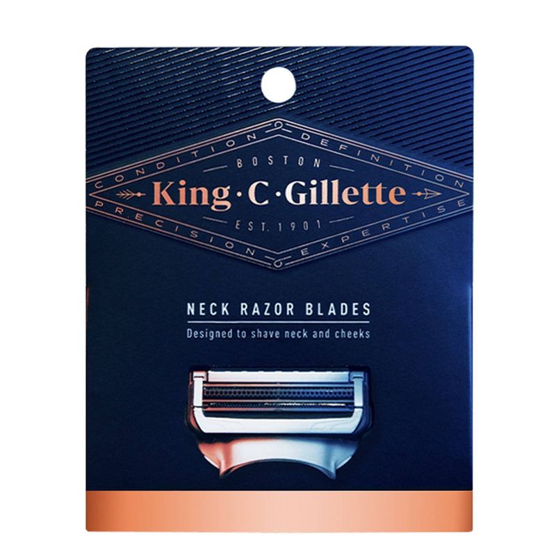 King C. Gillette Men&#39;s Neck Razor Blades - 4ct, 3 of 9
