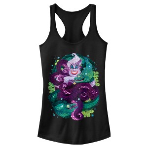 Juniors Womens The Little Mermaid Ursula Portrait Racerback Tank Top - 1 of 4