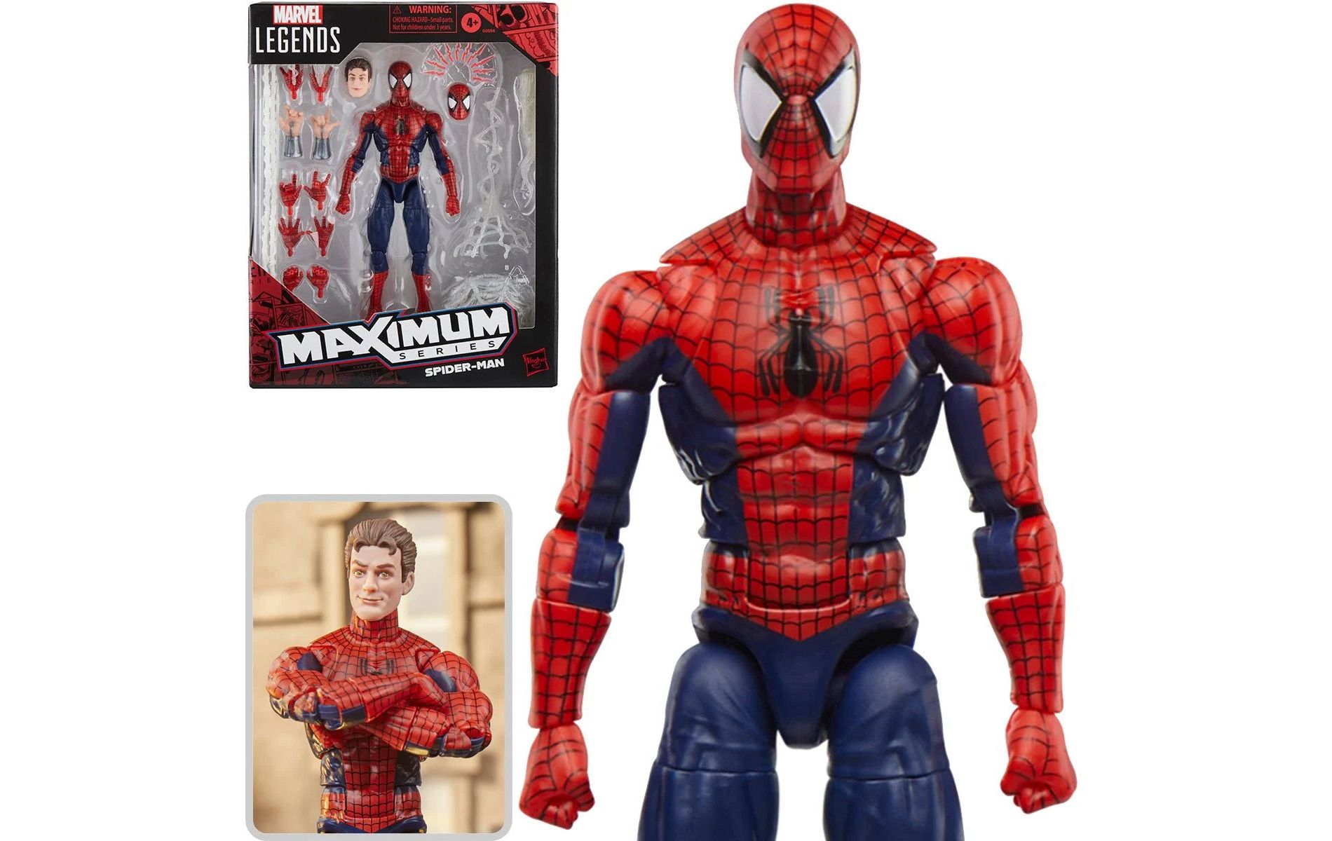 Marvel Legends Maximum Series Spider-Man, Deluxe Spider-Man Comics Collectible 6-Inch Action Figure; Amazing Articulation; Spectacular Accessories