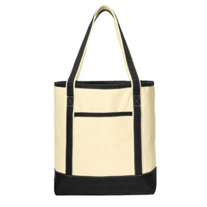 Mafoose Large Cotton Canvas Tote Perfect for The Shopping and Events - 1 of 4