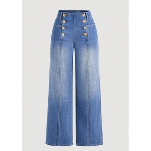 TIME HOLLOW Vintage Loose Fit Denim Jeans - 1 of 3