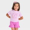 Toddler Girls' Shirt & Shorts Set - Cat & Jack™ - 3 of 4