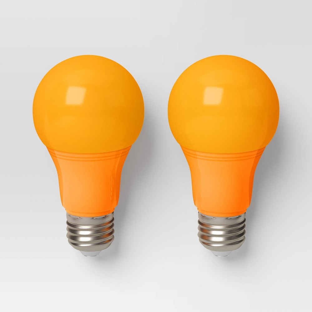 2pk LED Halloween Novelty Replacement Bulbs Orange