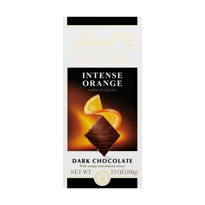 Lindt Excellence Intense Orange Dark Chocolate Bar - 3.5oz