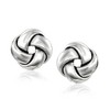 Ross-Simons Italian Tri-Colored Sterling Silver Jewelry Set: 3 Pairs Of Love Knot Earrings - 4 of 4