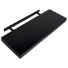 vidaXL Floating Wall Shelves 2 pcs Black 23.6 in.x7.9 in.x1.5 in. - 4 of 4