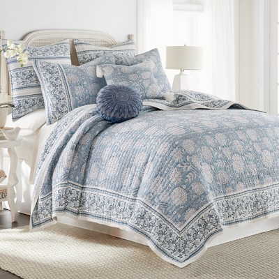 Adare Blue Full/queen Quilt Set - Levtex Home : Target