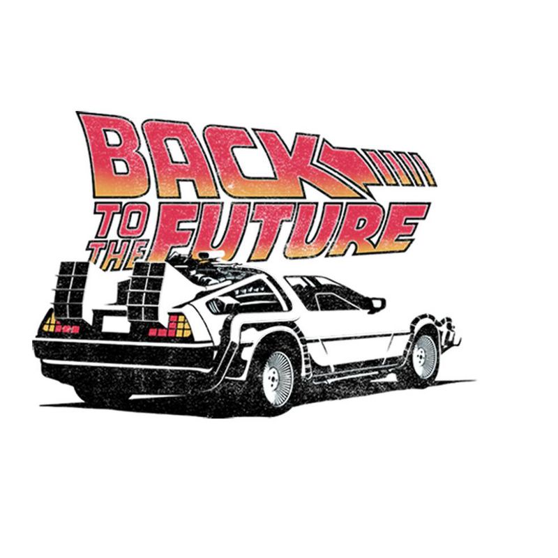 Boy's Back to the Future DeLorean Cartoon T-Shirt, 2 of 6