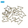 Unique Bargains Alloy Necklace Resin Casting Butterfly Shaped Pendant Frames 1.4" 10 Pcs - 3 of 4
