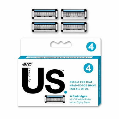 BIC Us. 5-Blade Unisex Razor Blade Refills – 4ct