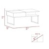 Lift Top Coffee Table Juvve, One Shelf, Carbon Espresso / Onyx Finish - 4 of 4