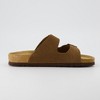 CUSHIONAIRE Lane Cork Footbed Sandals for Women –Comfortable Double Buckle Slip-On with Genuine Suede Footbed & Arch Support Slides for Women Footwear - 4 of 4
