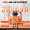 VEVOR 3000VA Auto Variable Voltage Transformer, 23 Amp, 110V Input 0-130V Output AC Voltage Regulator, with LCD Display, Orange - 4 of 4