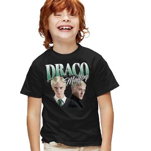 Harry Potter Draco Malfoy Homage Kids T-Shirt For Youth Black - 1 of 4