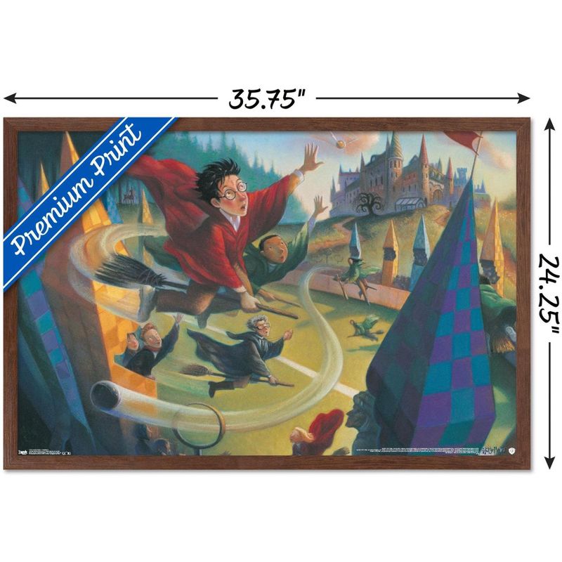 Trends International The Wizarding World: Harry Potter - Illustrated Quidditch Framed Wall Poster Prints, 3 of 7