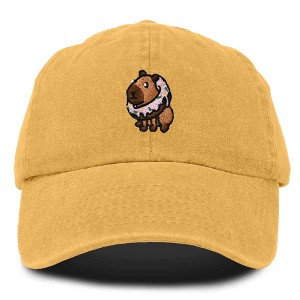 Dalix Capybara Donut Cap Embroidered Dad Baseball Hat Cotton Adjustable Womens - 1 of 4