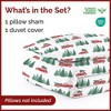 Luxury Soft Premium Christmas Duvet Cover Set - Zipper Closure & Matching Pillow Shams - CGK Linens - 2 of 4