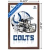 Trends International NFL Indianapolis Colts - Drip Helmet 20 Framed Wall Poster Prints - 3 of 4