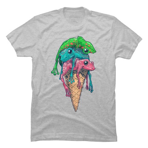 Men's Design By Humans Icecream trip. By moisescudero T-Shirt - Athletic  Heather - Small