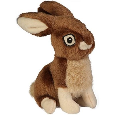 GoDog Checkers Skinny Horse Plush Dog Toy With Squeaker - Chew Guard Technology For Tough Play (Brown, Mini)