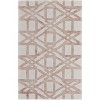 Ivory Pink and Tan Wool Geometric Hand Tufted Area Rug - 4 of 4