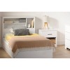 South Shore Myro Pantry Cabinet Faux White Marble/White: Laminate Surface, 6 Shelves, 1 Drawer, Particle Board Frame - 3 of 4