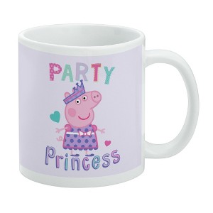 Peppa Pig Party Princess Ceramic Coffee Mug  Novelty Gift Mugs for Coffee  Tea and Hot Drinks  11oz  White - 1 of 4