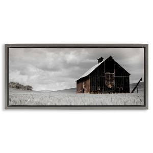 Stupell Industries Rustic Barn Scene Floating Frame Canvas Art - 1 of 4