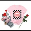 Simply Sage Market S.W.Smiley Valentines Pink Smiley Short Sleeve Tee - XL - Pink - 3 of 4
