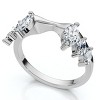 Pompeii3 5/8ct Marquise Diamond Ring Enhancer 14K White Gold - 3 of 4