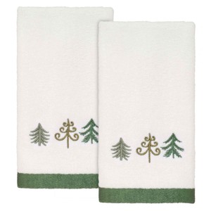 Avanti Linens Christmas Trees 2-Pack Fingertip Towel Set - 1 of 3