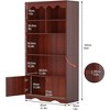 Bookshelves and Bookcases, Floor Standing 5 Tier Office Storage Shelves, Toy Storage Organizer - 4 of 4