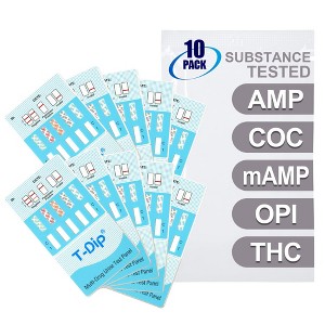 Mintegrity [10pk] 5 Panel Urine Drug Test Card for Home | High Sensitivity Substance Screening Home Detection Urine Dip Card | MT-WDOA-254 - 1 of 4