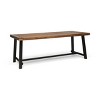 Osparple 79 Inch Rectangle Patio Table,Outdoor Dining Table with Acacia Wood Tabletop and Metal Legs for 8 - 2 of 4