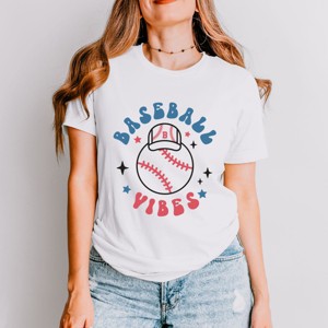 Simply Sage Market Baseball Vibes Sparkle Short Sleeve Tee - 1 of 4