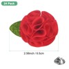 Unique Bargains Handmade Flower Brooch Boutonnieres Button Pins for Men Suits 24 Pcs - 3 of 4