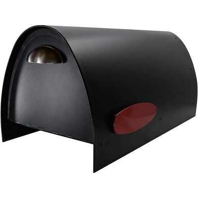Large Black Stainless Steel Modern Postbox