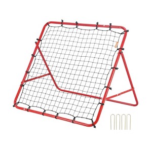 VEVOR Soccer Rebounder Rebound Net, Kick-Back 39"x39", Portable Football Training Gifts, Fully Adjustable Angles Goal Net - 1 of 4