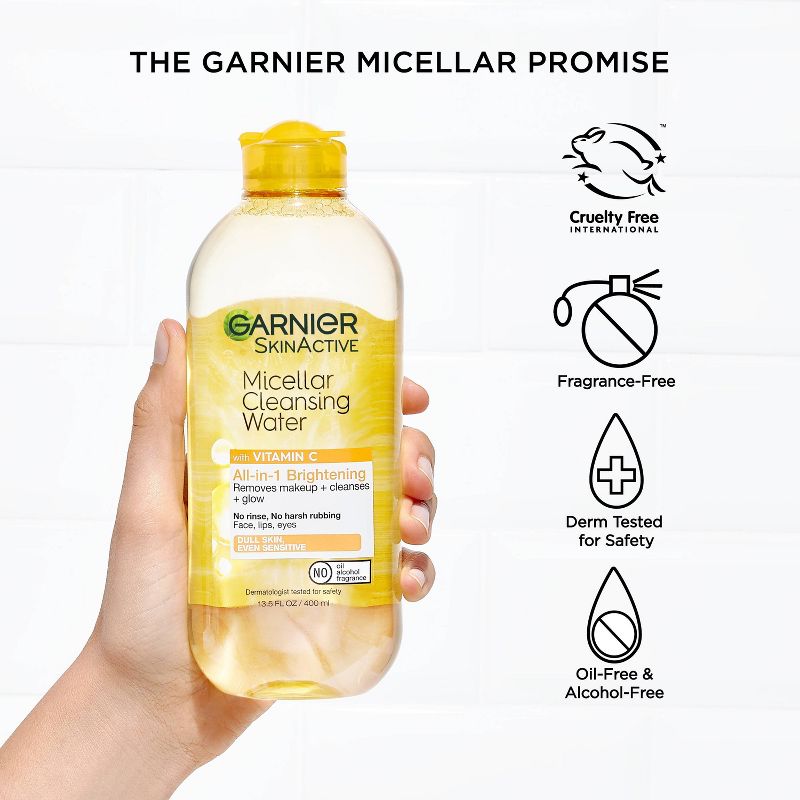 Garnier SkinActive Micellar Vitamin C Cleansing Water to Brighten Skin, 6 of 11