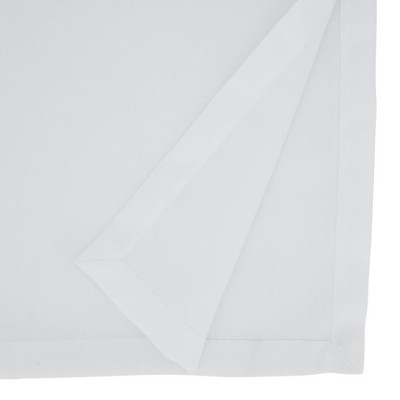 White Polyester Mid Century Modern Table Runner