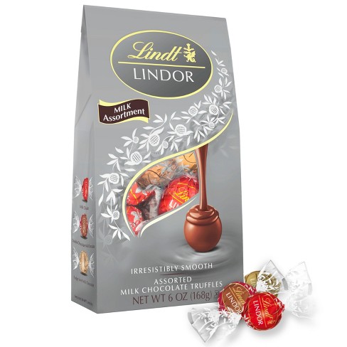 Lindt Lindor Milk Assorted Chocolate Candy Truffles - 15.2 Oz
