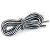Elerevyo Round Rope Dual Colored Striped 0.2" Thick Boot Sneakers Shoelace 3 Pairs - 2 of 4