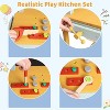 Wooden Tool Bench,Pretend Play Toys Workbench for Kids,Workshop with Building Tools Sets,Construction Toys Educational Gift for Toddlers Age 3-5 - 4 of 4