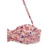 Women's Floral Pattern Bandeau Bikini Swimsuit Top Bra Sizing - LASCANA - 4 of 4