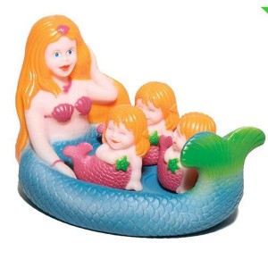 Playmaker Toys Rubber Mermaid Family Set of 4 Baby Bath Toys - 1 of 1